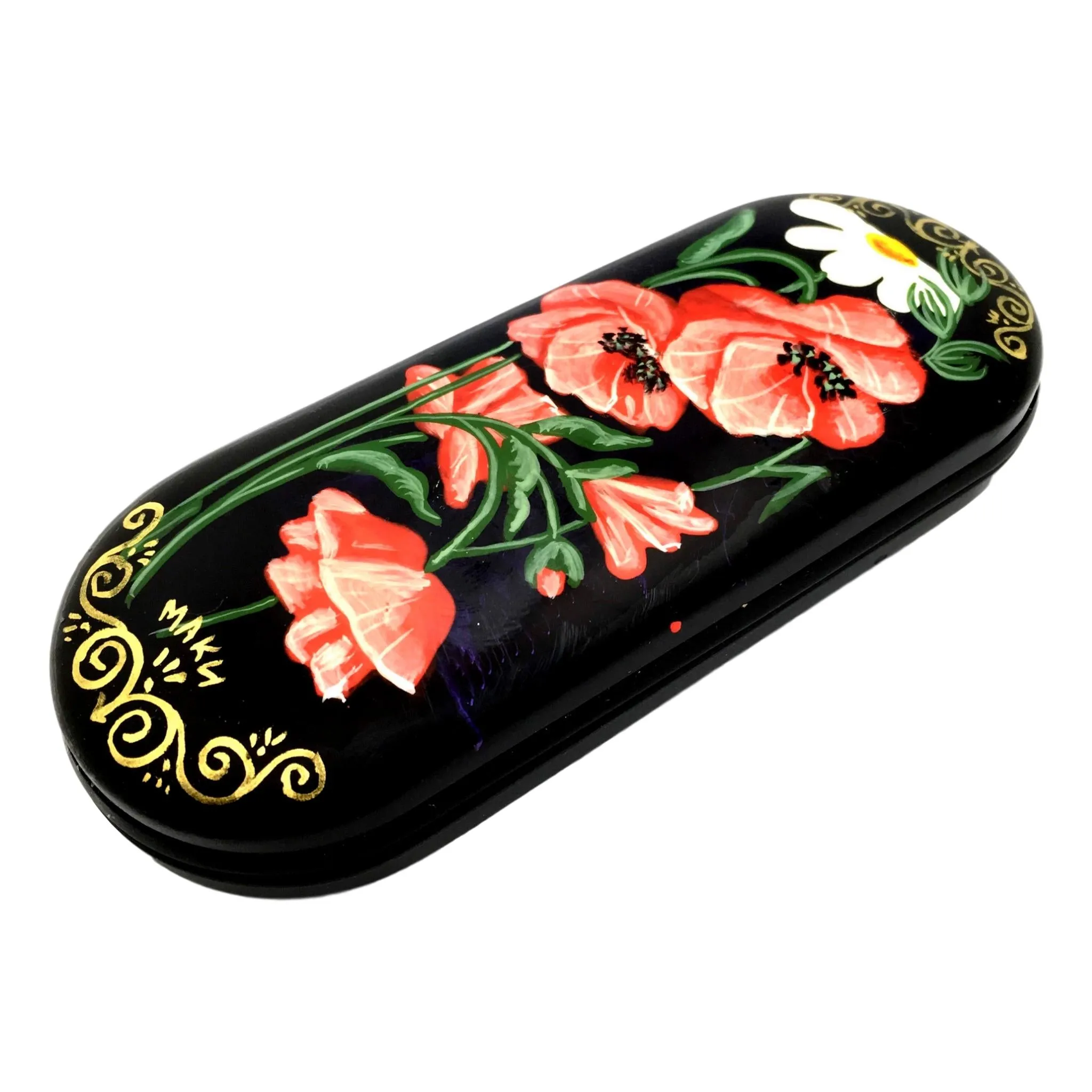 Eyeglass Holder Poppyseed Flowers