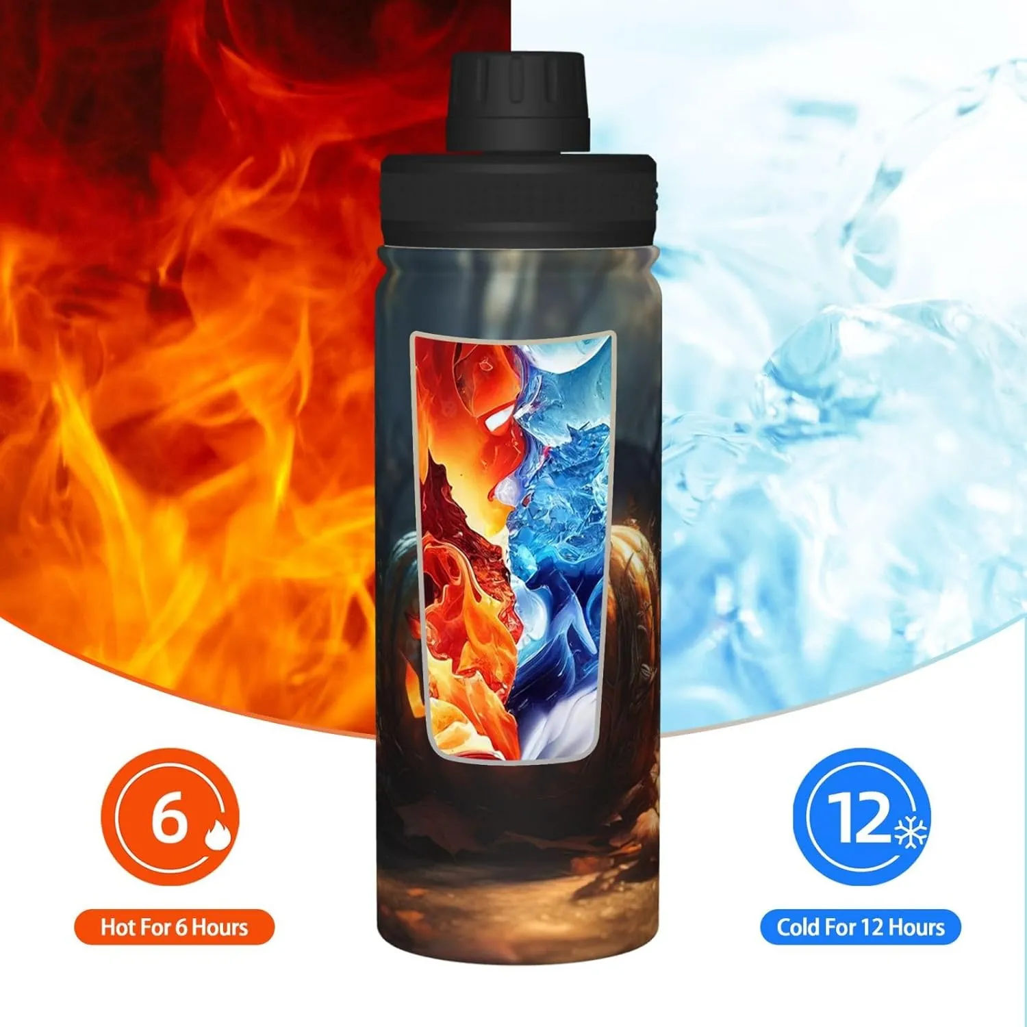 Fall Pumpkin 18oz Sports Insulated Bottle For Outdoor Activities,Your Ideal Companion Staying Hydrated