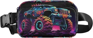 Fanny Pack Monster Truck Rocky Hip Bag Belt Bag for Women Man Fashion Waist Pack Water-repellent Crossbody Bag for Halloween Costumes Running Hiking Jogging Travel Sport
