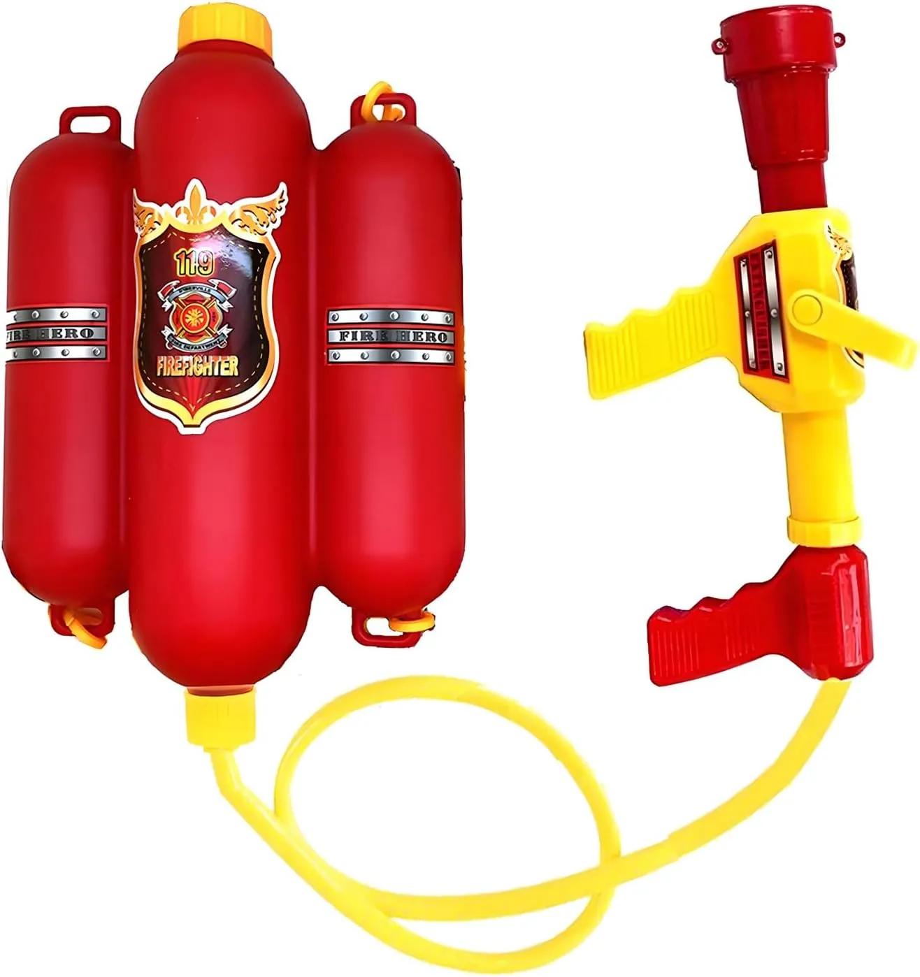 Fireman Backpack Water Gun Blaster Water Gun Beach Toy and Outdoor Sports Toy (Fireman)