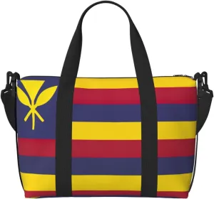 Flag of the Kingdom of Hawaii Duffel Bags for Traveling, Lightweight Personal Item Travel Bags for Women, Gym Bags for Men