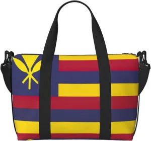 Flag of the Kingdom of Hawaii Duffel Bags for Traveling - Lightweight Personal Item Travel Bags for Women, Gym Bags for Men