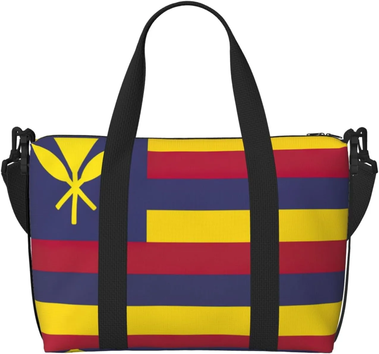 Flag of the Kingdom of Hawaii print Travel Duffle Bag,Weekender Bags,Gym Duffel Bag,Luggage Duffle Overnight for Women Men
