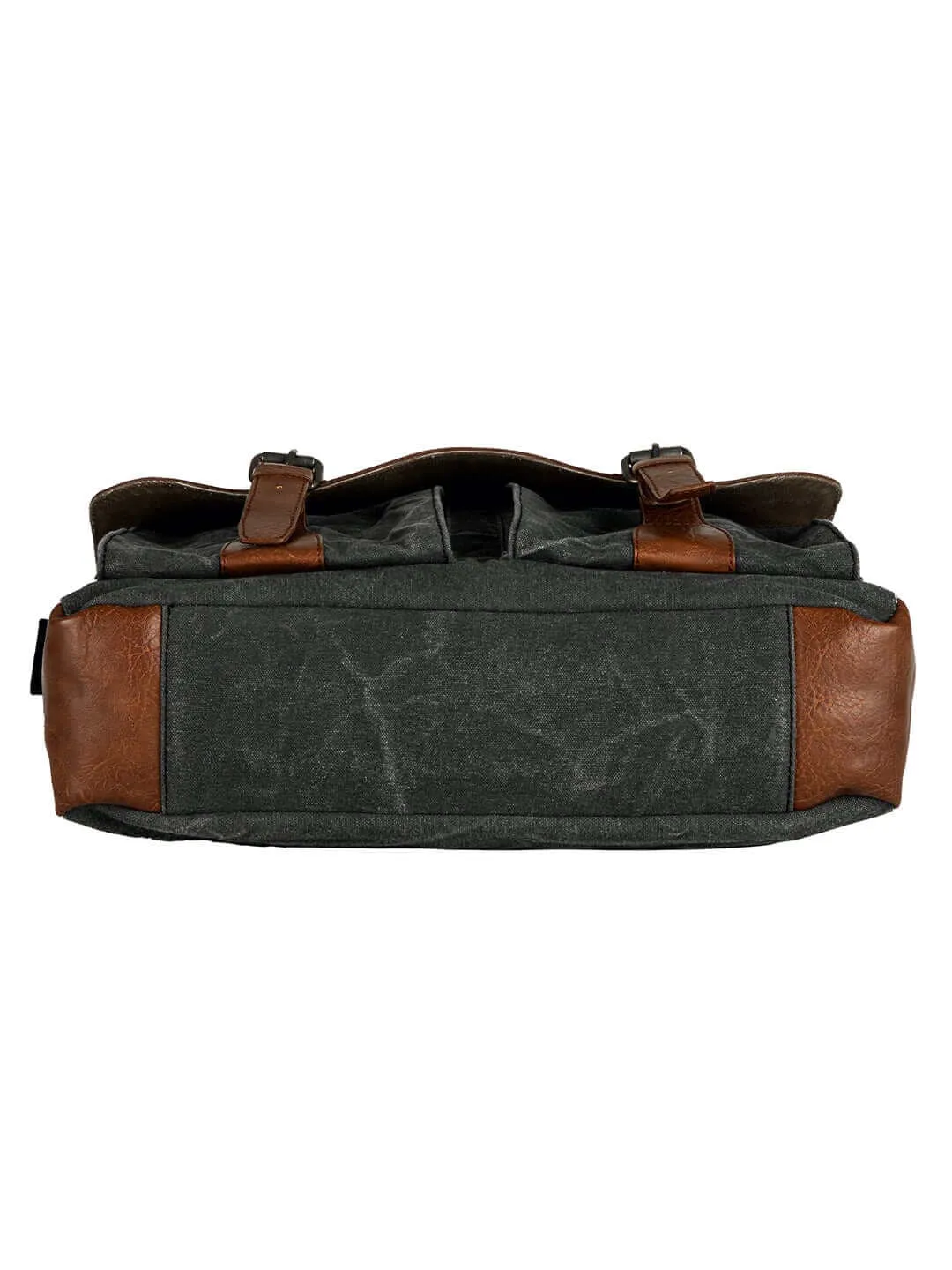 Flap Messenger Laptop Bag for Men & Women - Black