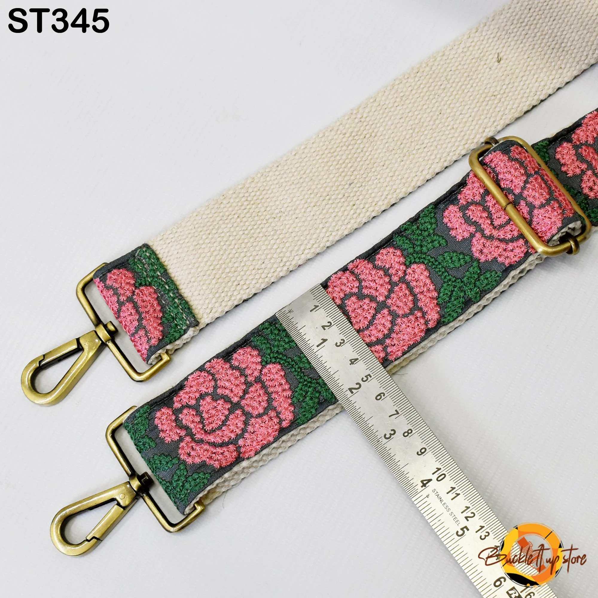 Floral Replacement Handbag Boho Bag Strap Embroidered Adjustable Embroidery Camera Strap Crossbody Strap Purses Guitar Strap Gift Daughter