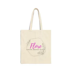 Flore Cotton Canvas Tote Bag – Nurture, Empower, Blossom