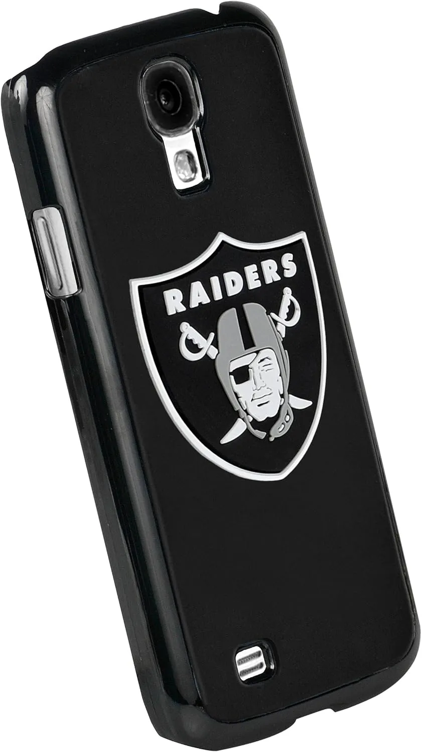 FOCO Forever Collectibles Oakland Raiders Team Logo (Black Borders) Hard Snap-On Samsung Galaxy S4 Case