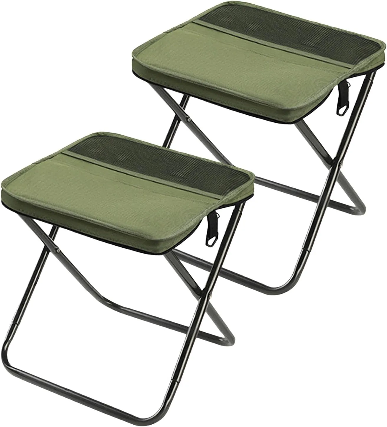 Foldable Backpack Stool – Portable Aluminum Folding Seat for Outdoor Hiking, Camping, Fishing (2Pcs*A, Medium)