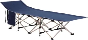 Folding Bed/Camping Bed Outdoor Camping Folding Bed Blue Folding Bed Recliner Lunch Break Bed Single Person Portable Leisure Bed Home Rest Small Bed Portable Single Person Easy to Store