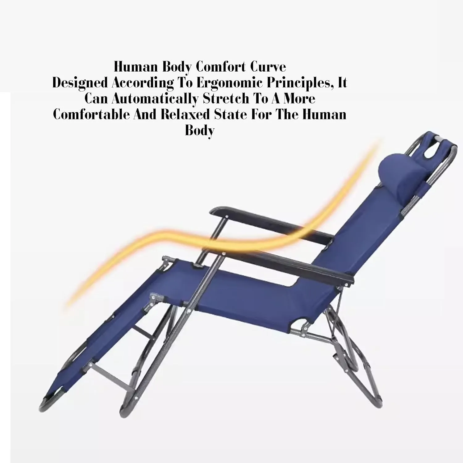 Folding Bed,Outdoor Folding Camp Bed,Folding Bed That Can Be Used As A Recliner,Folding Storage Design,Easy to Transport and Store(Blue)