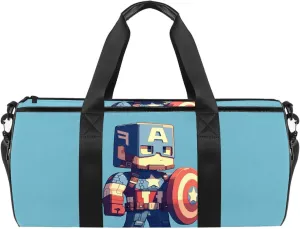 For Captain America Versatile Weekender Bag with Luggage, Shoe, Duffle, and Carry on Compartments