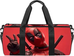 For Deadpool Large Capacity Basketball Duffle Bag: Ideal Sports Weekender Bag with Interior Zipper Pocket