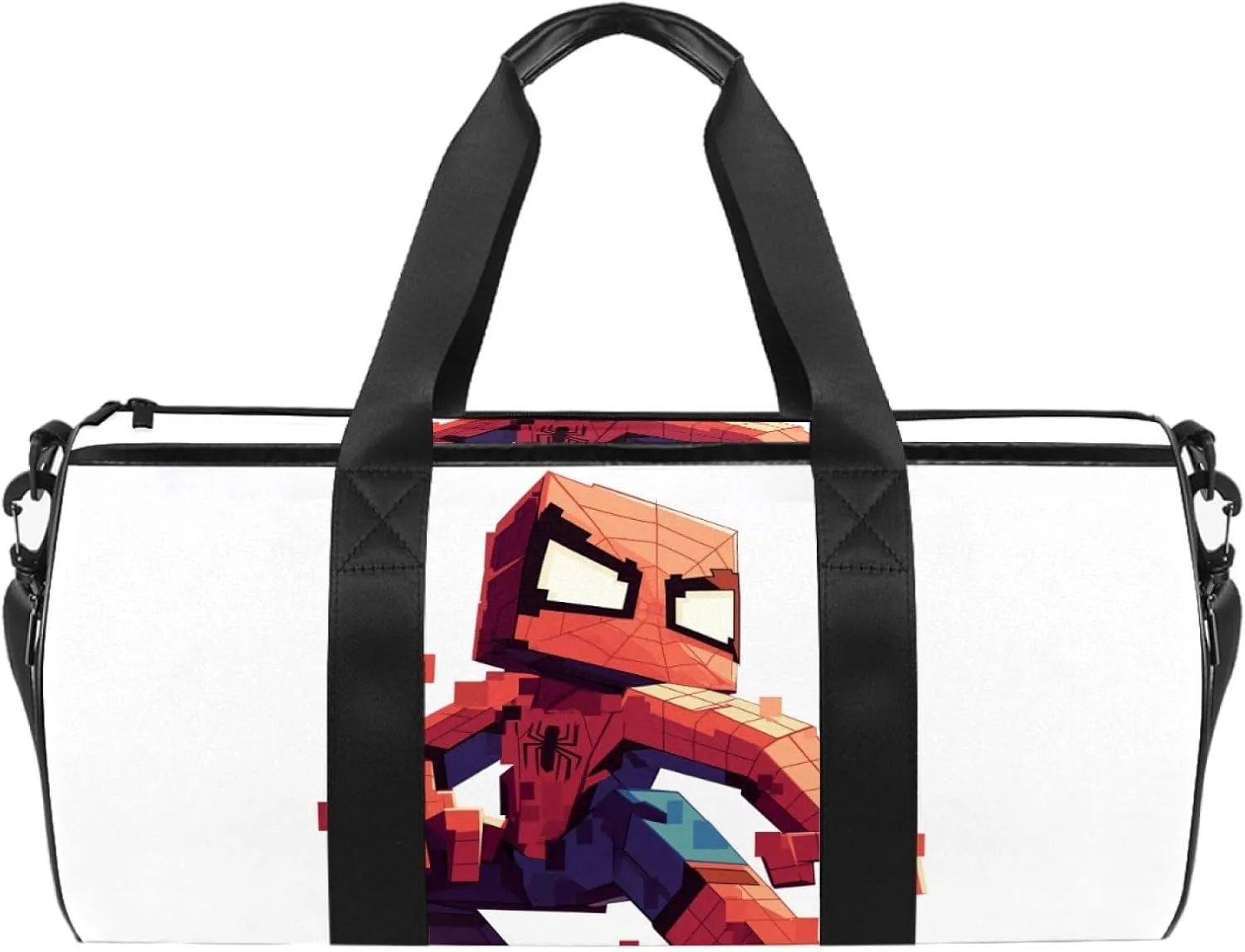 For Spiderman 17.7"" Sports Weekender Bag: Versatile Travel, Dance, Duffle, and Luggage Bag with Interior Zipper Pocket and Generous Capacity
