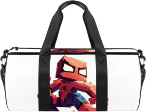 For Spiderman 17.7"" Sports Weekender Bag: Versatile Travel, Dance, Duffle, and Luggage Bag with Interior Zipper Pocket and Generous Capacity