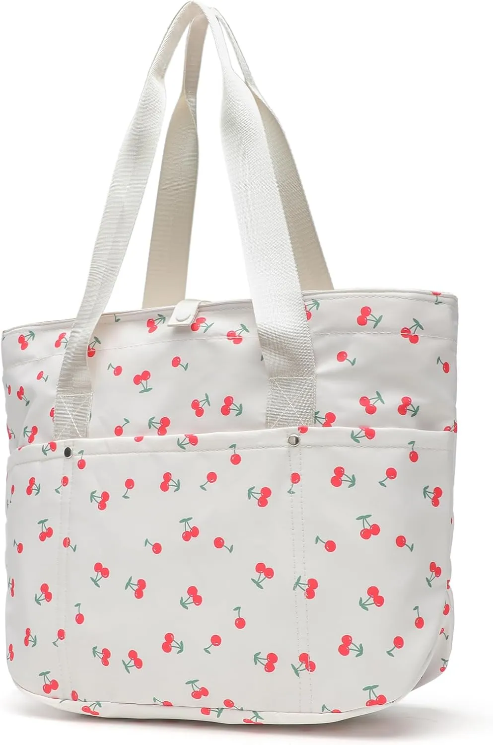 FOTN Tote Bag for Women, Foldable Tote Bag With Zipper Large Shoulder Bag Top Handle Handbag for Travel, Work