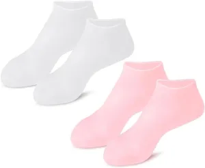 FRCOLOR 2 Pairs Exfoliating Moisturizing Socks Calcetines para Mujer Socks for Booties Girl Socks Foot Protection Covers Sebs Foot Care Socks Elastic Boat Socks Foot Caring Masks Spa Socks