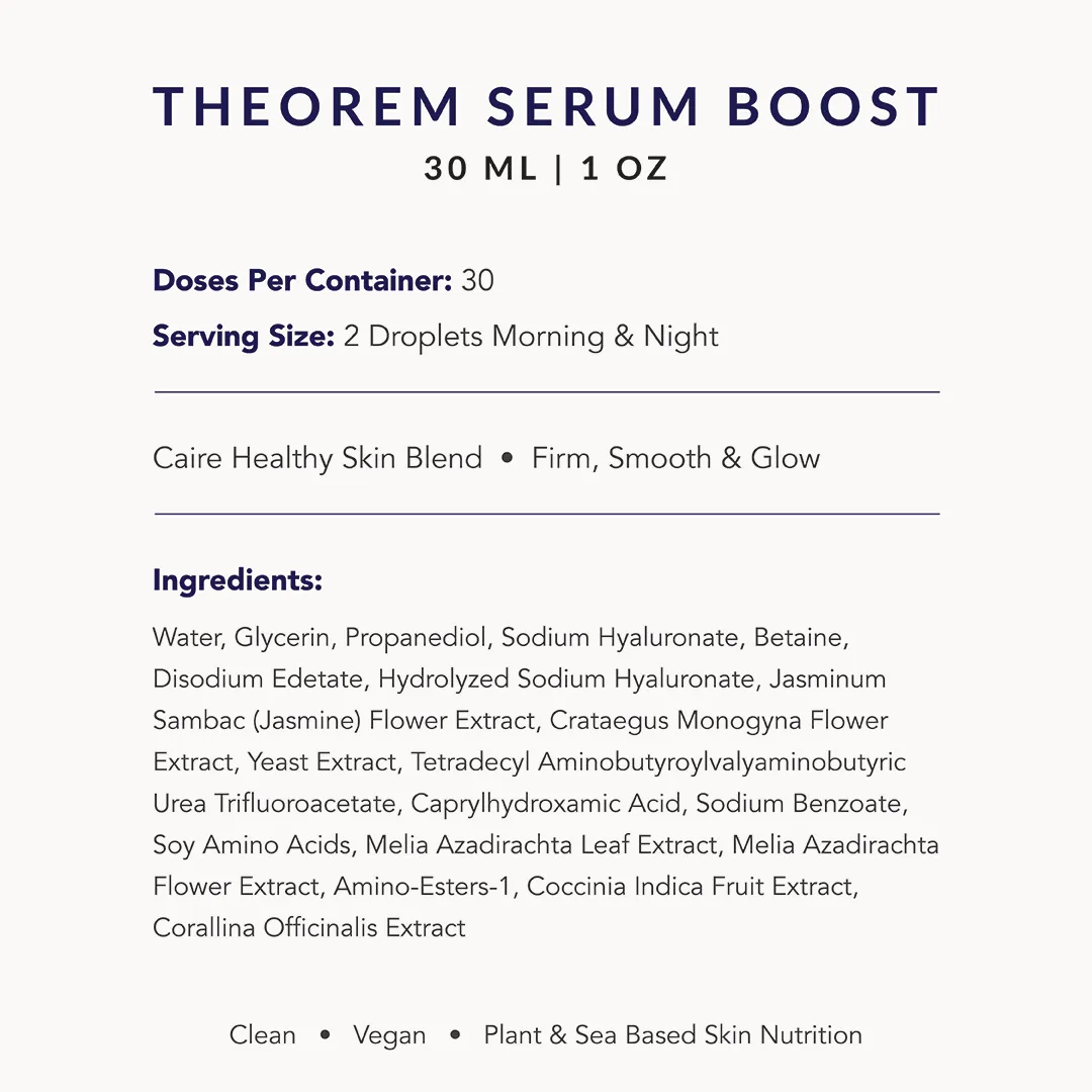 Full Size Trio: Theorem Serum Boost 30mL | 1oz   Triple Lift Molecule Mask 40 mL | 1.25oz   Grownup Moisturizer 50 mL | 1.7oz