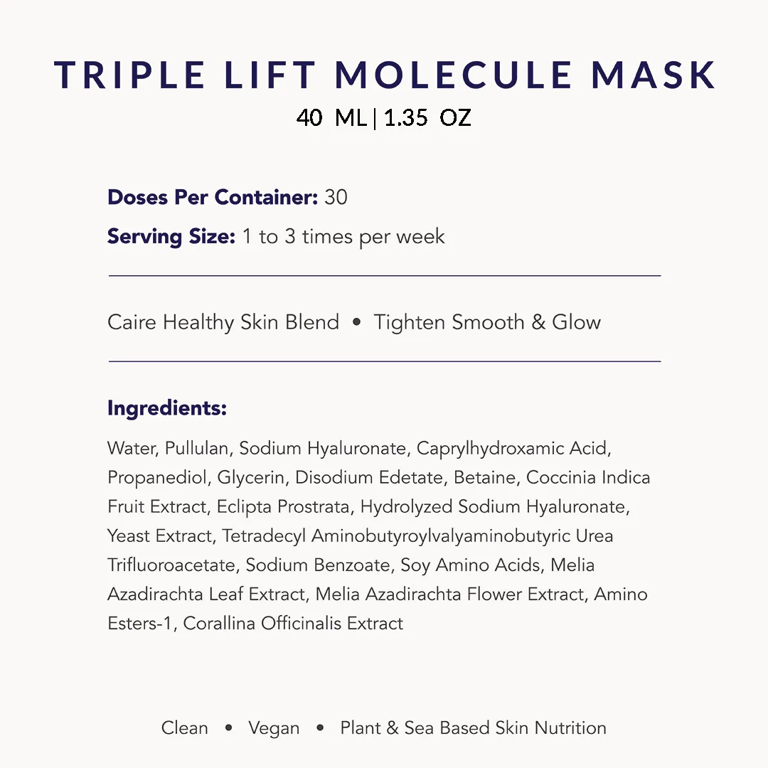 Full Size Trio: Theorem Serum Boost 30mL | 1oz   Triple Lift Molecule Mask 40 mL | 1.25oz   Grownup Moisturizer 50 mL | 1.7oz