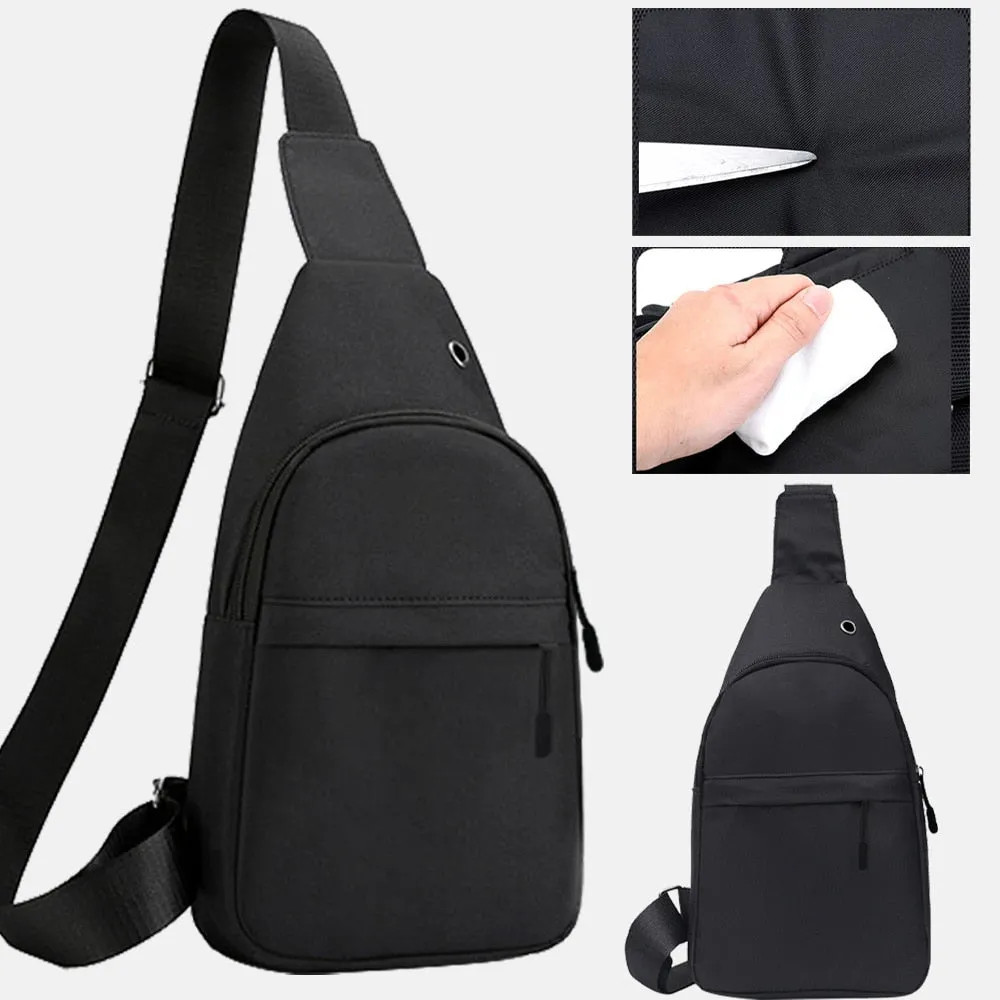 Funki Buys | Bags | Canvas Multi Pocket Crossbody Chest Bag