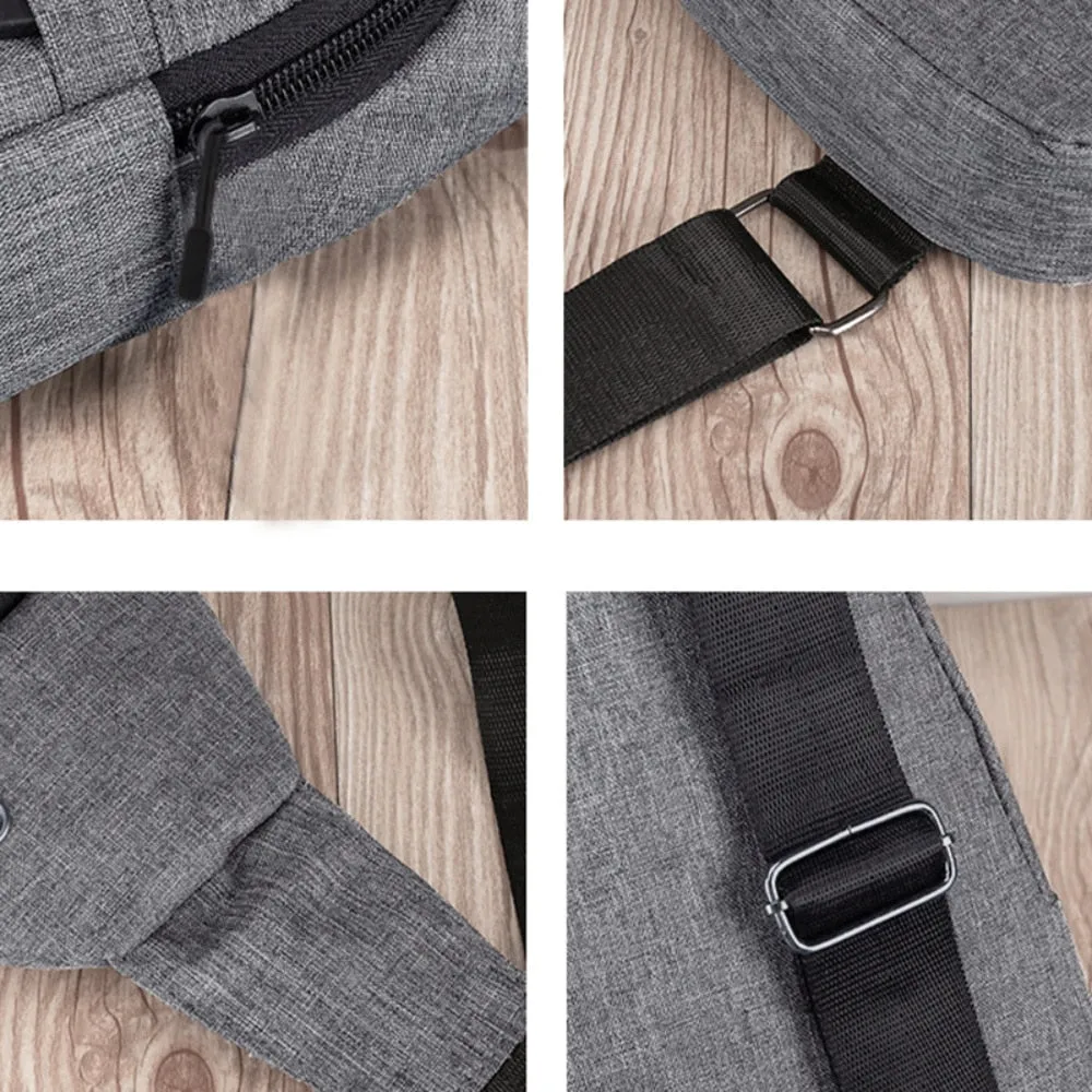 Funki Buys | Bags | Canvas Multi Pocket Crossbody Chest Bag