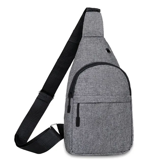 Funki Buys | Bags | Canvas Multi Pocket Crossbody Chest Bag