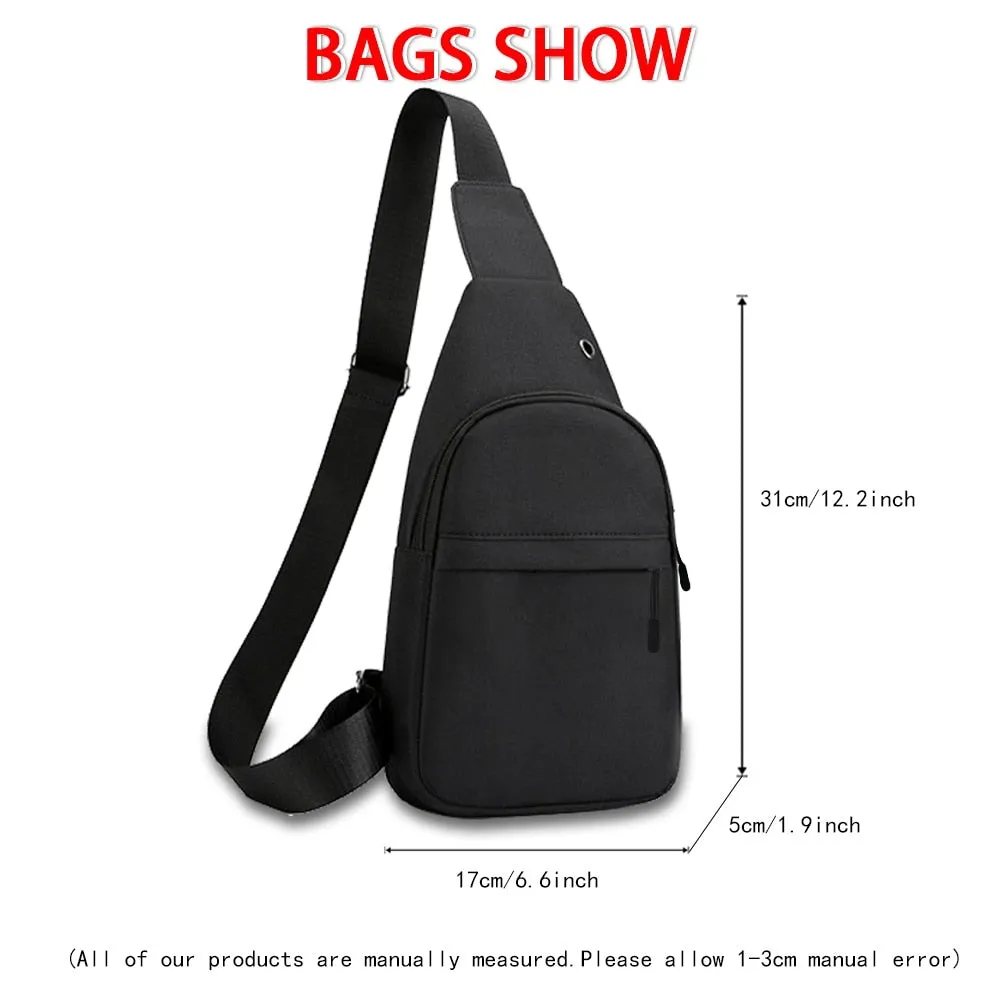 Funki Buys | Bags | Canvas Multi Pocket Crossbody Chest Bag