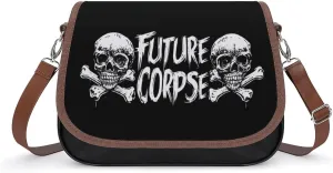Future Corpse for Goth Crossbody Bags for Women Shoulder Bag Flap Handbags Leather Cross Body Purse