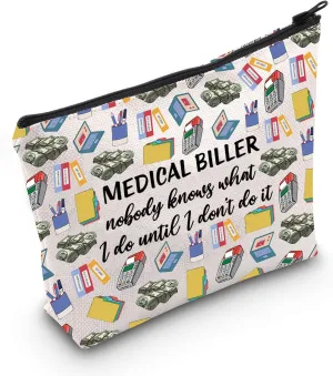 G2TUP Medical Biller Makeup Bag - Unisex Adult - Polyester - Waterproof - Zipper - 9.05" x 6.7" x 6.7" - Makeup, Travel