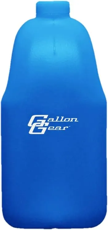 Gallon Gear HALF-GALLON LARGE WATER BOTTLE | BPA-FREE PLASTIC | REUSABLE WATER JUG | HYDRATION WATER BOTTLE FOR MEN & WOMEN | GYM, SPORTS, TRAINING & FITNESS (BLUE)