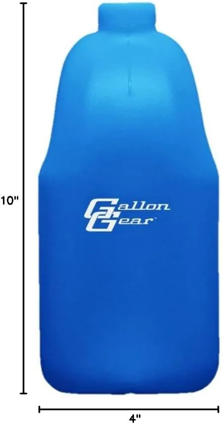 Gallon Gear HALF-GALLON LARGE WATER BOTTLE | BPA-FREE PLASTIC | REUSABLE WATER JUG | HYDRATION WATER BOTTLE FOR MEN & WOMEN | GYM, SPORTS, TRAINING & FITNESS (BLUE)