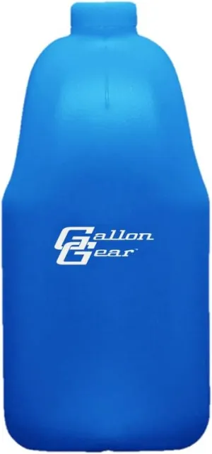 Gallon Gear HALF-GALLON LARGE WATER BOTTLE | BPA-FREE PLASTIC | REUSABLE WATER JUG | HYDRATION WATER BOTTLE FOR MEN & WOMEN | GYM, SPORTS, TRAINING & FITNESS (BLUE)