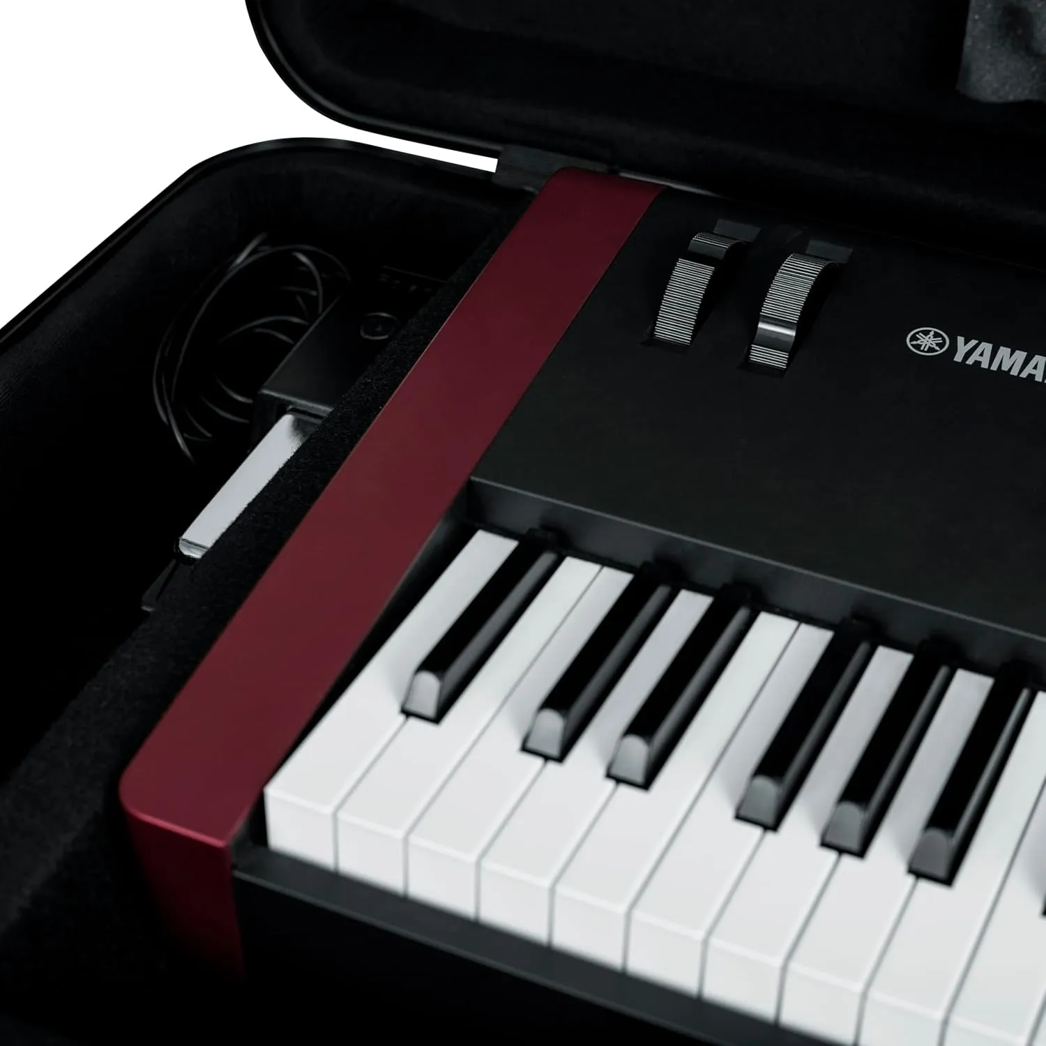 Gator Cases Frequent Flyer's Series Molded Flight Case for 88-Note Keyboards with TSA Approved Locking Latches and Recessed Wheels, (GTSA-KEY88)