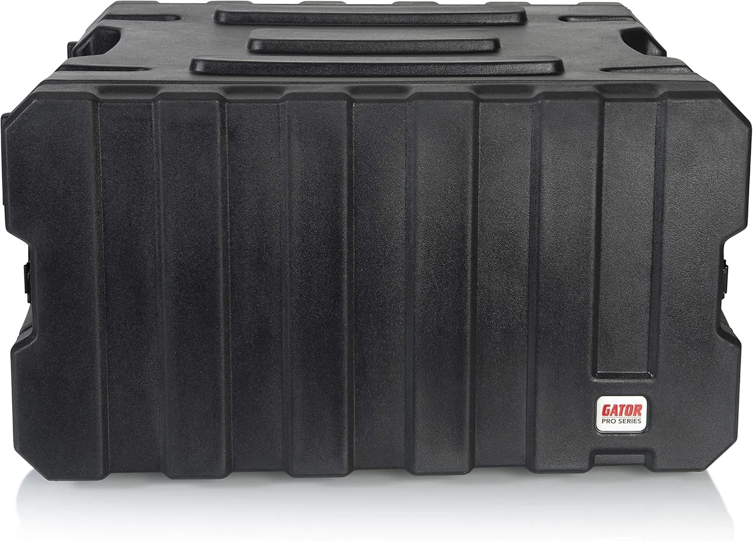 Gator Cases Pro Series 6U Rolling Rack Case with 19" Depth, Tow Handle & Recessed Wheels, Roto Molded Made in USA (G-PROR-6U-19)