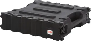Gator Cases Pro Series Rotationally Molded 2U Rack Case with Standard 19" Depth, Made in USA (G-PRO-2U-19)
