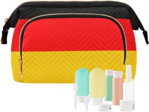 Germany Flag Cosmetic Bags Travel Cosmetic Organizer Toiletry Bag Makeup Bag Travel Cosmetic Bag Toiletry Bag Organizer Pouch