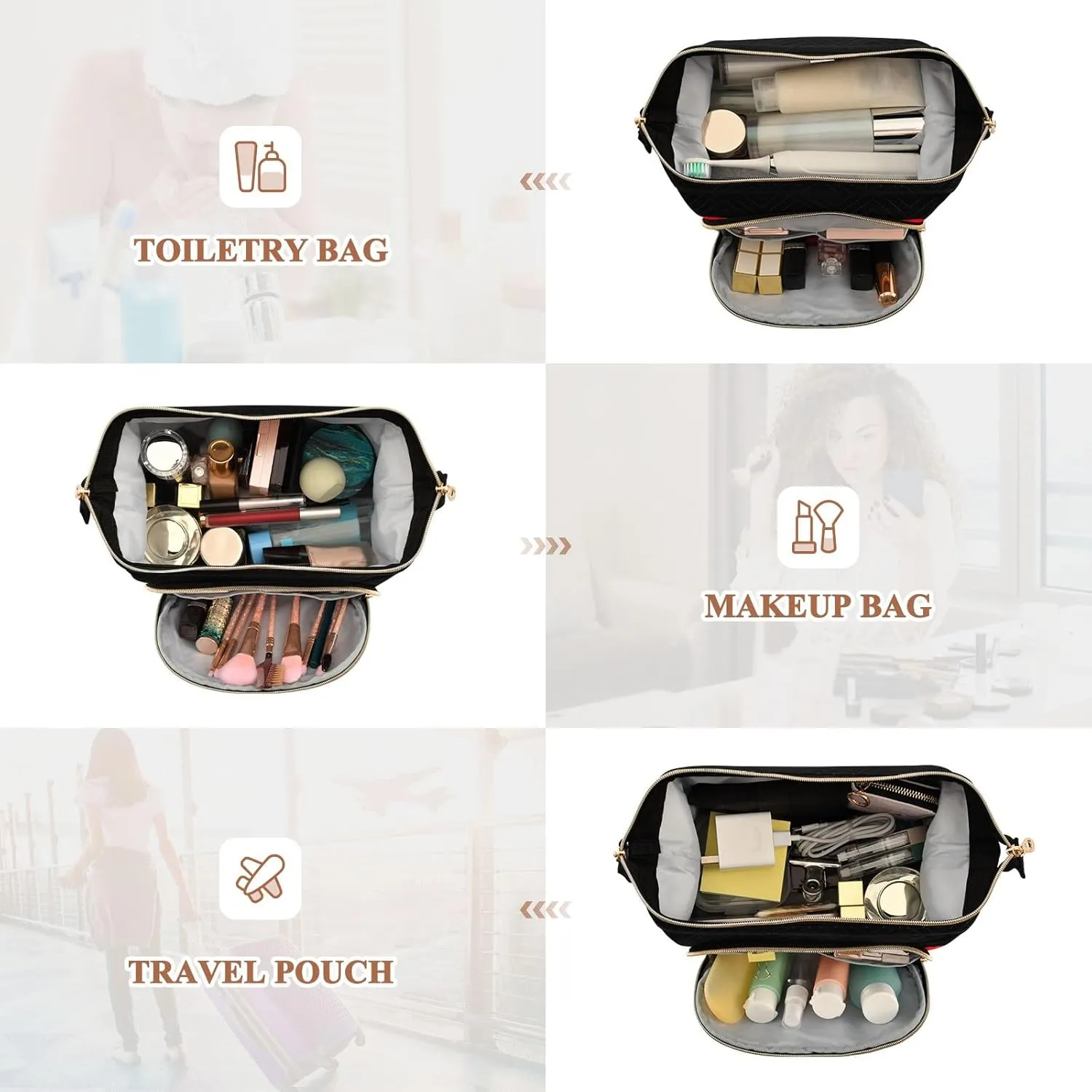 Germany Flag Cosmetic Bags Travel Cosmetic Organizer Toiletry Bag Makeup Bag Travel Cosmetic Bag Toiletry Bag Organizer Pouch