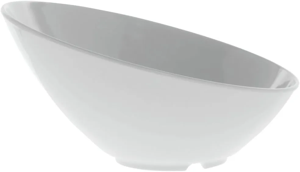 G.E.T. San Michele Cascading 60 oz Round White Melamine Bowl - 12" Dia x 6 1/4" H