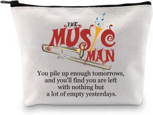 GJTIM Musical Merchandise Gift Zipper Pouch Musical Theater Makeup Bag Gift For Musical Lover Gift(Music Bag)