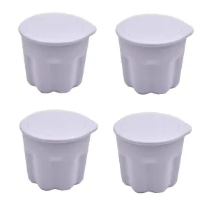 GOLDEN STRAWBERRY 4 PCS Plastic 3 in 1 Multifunctional Brush Cleaning Cup Brush Cleaning Mat Brush Drying Holder Brush Cleaning Bowl Portable Travel Brush Scrubber Mat Cleaning Tool Gift