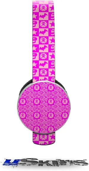 Gothic Punk Pattern Pink Decal Style Skin (fits Sol Republic Tracks Headphones - HEADPHONES NOT INCLUDED)