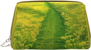 Grassland Paths Portable Cosmetic Bag, *Travel Cosmetic Bag, Unisex, Zipper Closure, Suitable For Daily Use