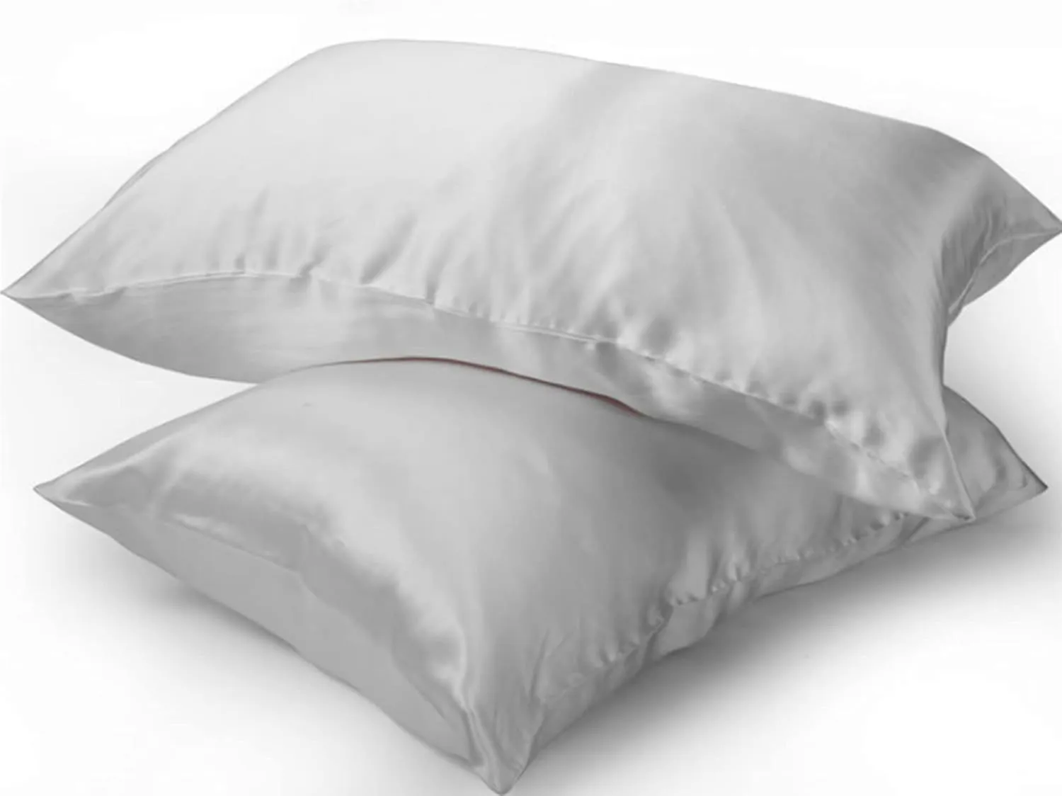 Gray Silk Pillowcase for Women Made in USA, Anti Wrinkle Silk Pillow Cases Queen with Zipper, 6A Grade 22 Momme, 100% Organic,1 Pc 20"x30" (Queen, Grey)