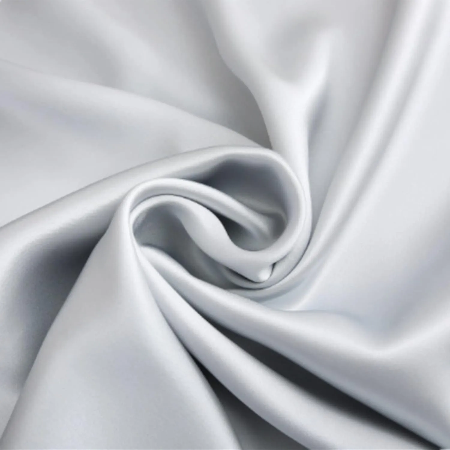Gray Silk Pillowcase for Women Made in USA, Anti Wrinkle Silk Pillow Cases Queen with Zipper, 6A Grade 22 Momme, 100% Organic,1 Pc 20"x30" (Queen, Grey)