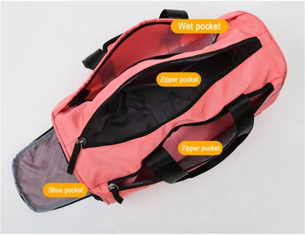Gym Bag Fitness Bag Ladies Men's Travel Shoes Storage Sports Outdoor Gym Bag Yoga Bag(black-JoJo's Bizarre Adventure1,42x21x23 cm)