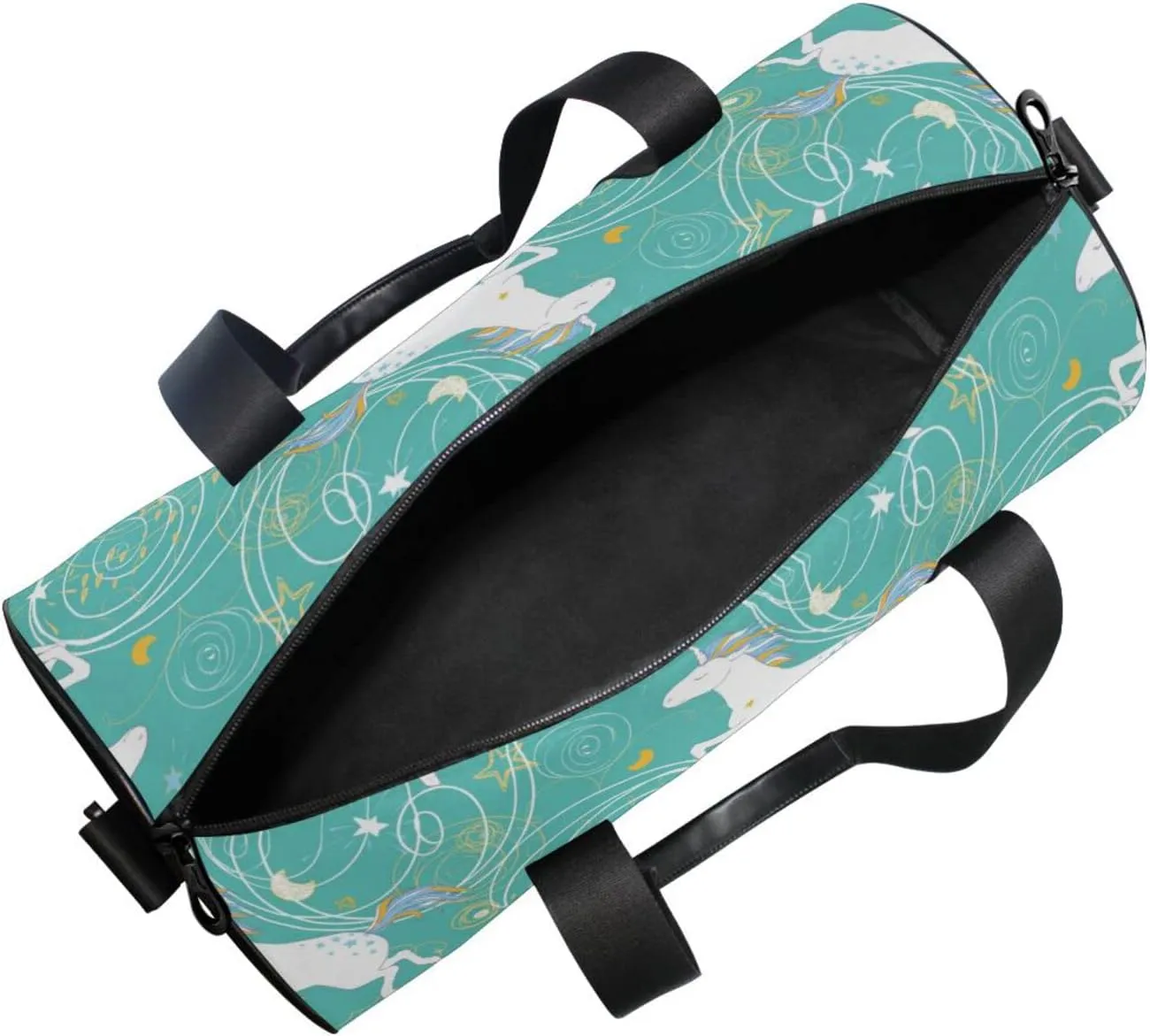 Gym Bag for Women and Men Small Duffel Bag for Sports Travel Weekender Overnight Vacation Beach Lightweight Carry on Bag for Boys Girls Horse Green
