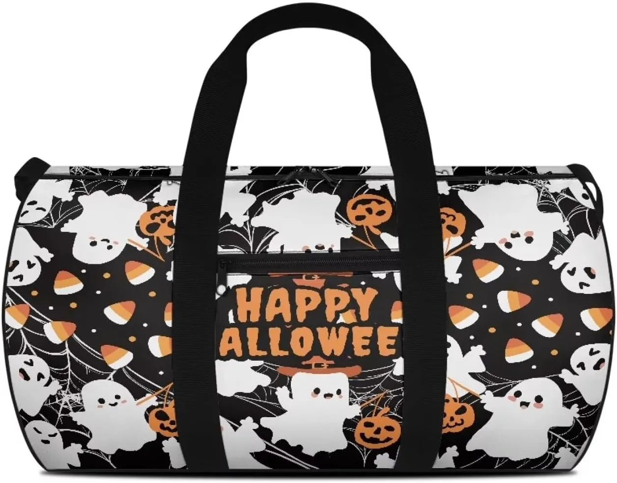 Halloween Duffle Bag for Travel Ghost Travel Bags for Women Mens Gym Carry on Duffel Bags Zipper Sports Equipment Organizer for Gym Sports Yoga Bag Waterproof Weekender Bag