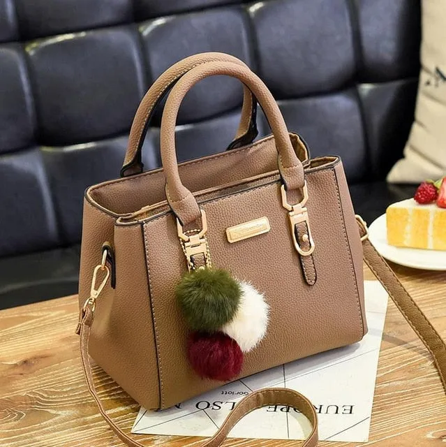 Handbag Oversized savings Bags Bag Luxury Trackable Bags Ladies Bag Hand  Bolso Leather Shoulder Female Hand  Hairball Messenger Women Bags Women Vintage