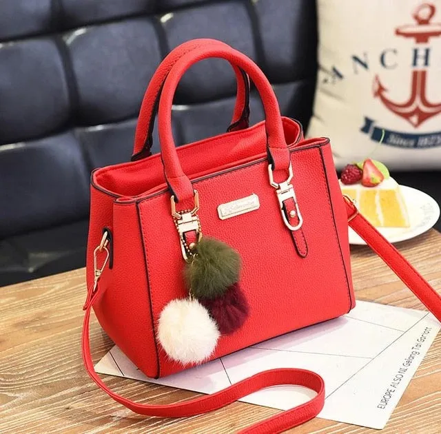 Handbag Oversized savings Bags Bag Luxury Trackable Bags Ladies Bag Hand  Bolso Leather Shoulder Female Hand  Hairball Messenger Women Bags Women Vintage
