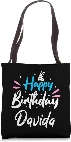 Happy Birthday Davida Tote Bag