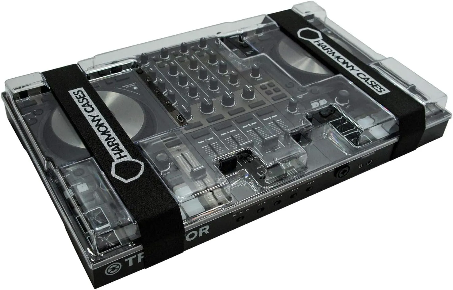 Harmony Audio Cases HC-DC2 Protective DJ Gear Saver Polycarbonate Hard Plastic Dust Cover Case Compatible with Native Instruments Kontrol S4 Mk3 Controller Deck (Includes Stretch Bands)